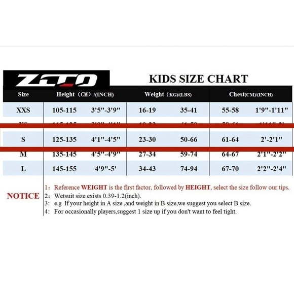 🌻NEW (with tags) ZCCO YOUTH Neoprene Wetsuit Size Small - Picture 11 of 11